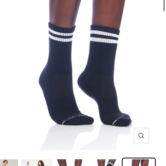 Lucky Honey Grip Socks: The Dad Socks in Black w/White Stripe - Picture 10 of 10